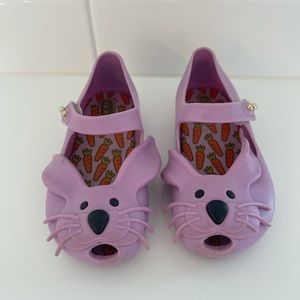 Mini melissa bunny shoes size 7
